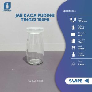 JAR PUDING 100ML TINGGI
